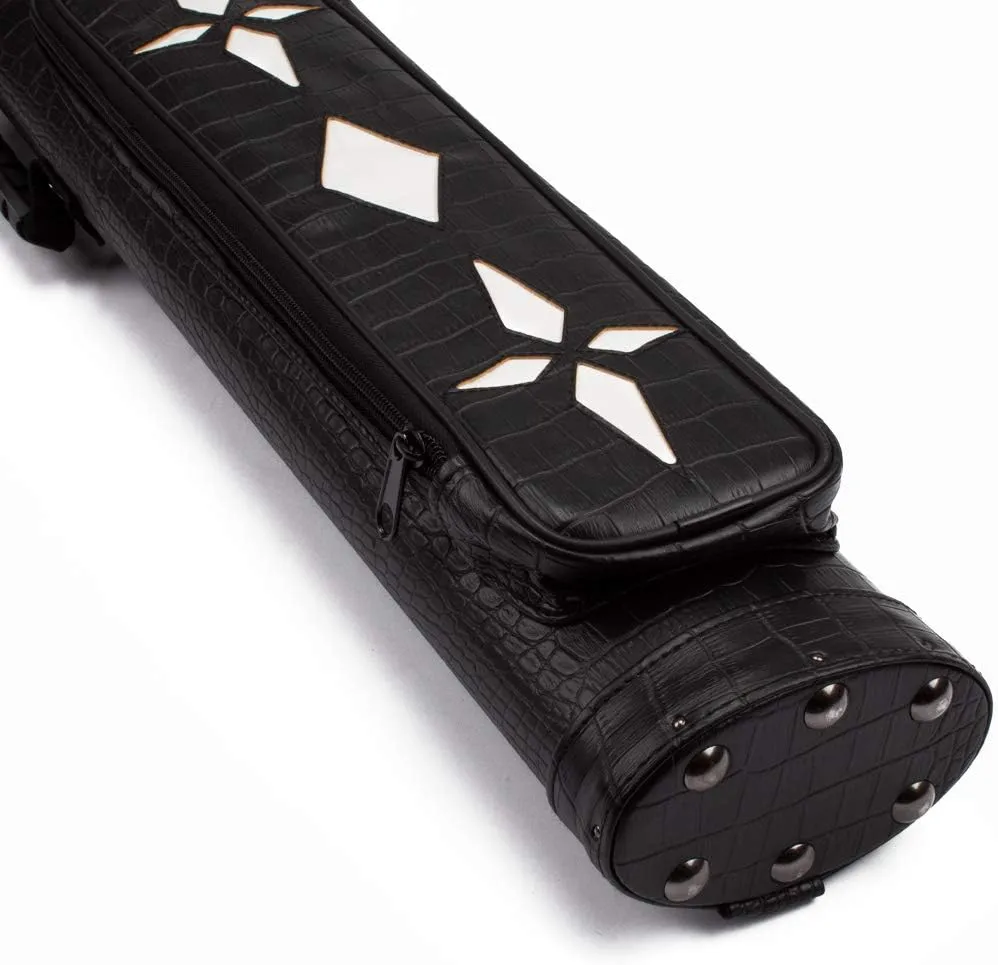 GSE Games & Sports Expert 2x2 Deluxe Hard Billiard Pool Cue Stick Carrying Case, Billiard Cue Case, Billiards Accessories (Several Colors Available)