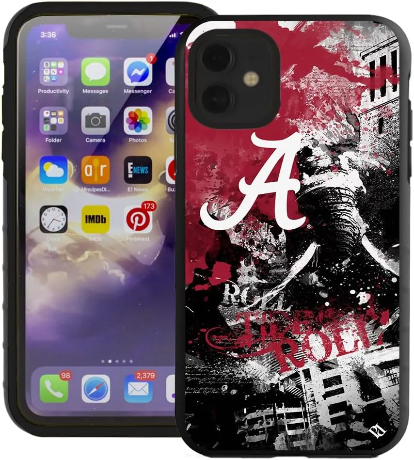Guard Dog Case Compatible with iPhone 11 - Military Grade - Rugged Two Piece Protection - Collegiate Licensed - Alabama Crimson Tide - by Paulson Designs