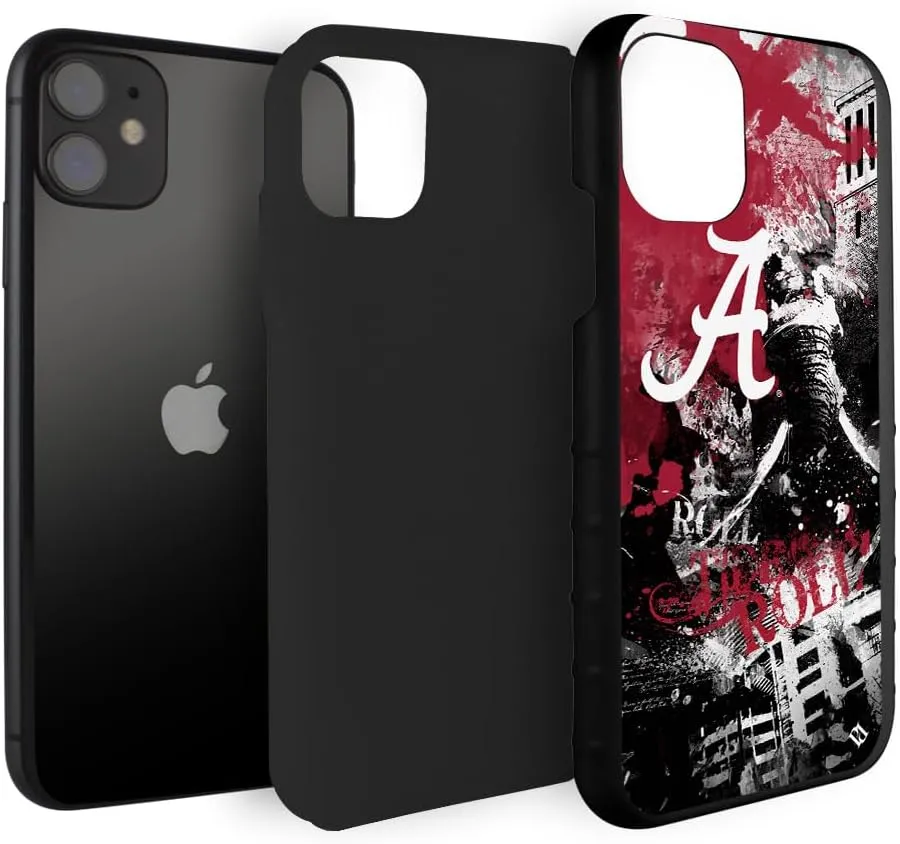 Guard Dog Case Compatible with iPhone 11 - Military Grade - Rugged Two Piece Protection - Collegiate Licensed - Alabama Crimson Tide - by Paulson Designs