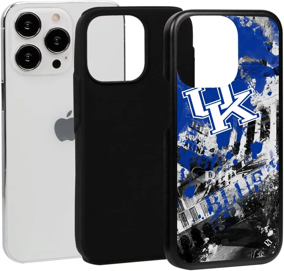 Guard Dog Case Compatible with iPhone 14 Pro - Military Grade - Rugged Two Piece Protection - Collegiate Licensed - Kentucky Wildcats - by Paulson Designs