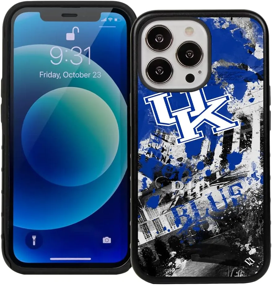 Guard Dog Case Compatible with iPhone 14 Pro - Military Grade - Rugged Two Piece Protection - Collegiate Licensed - Kentucky Wildcats - by Paulson Designs