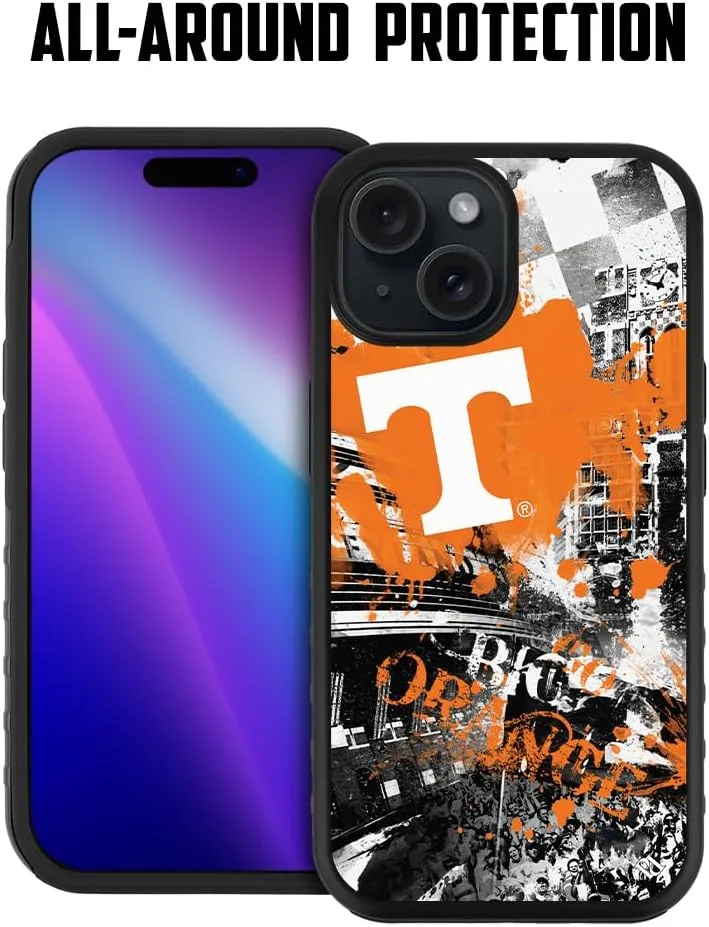 Guard Dog Case Compatible with iPhone 15 - Military Grade - Rugged Two Piece Protection - Collegiate Licensed - Tennessee Volunteers - by Paulson Designs