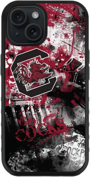 Guard Dog Case Compatible with iPhone 15 Plus - Compatible with MagSafe - Military Grade - Rugged Two Piece Protection - Collegiate Licensed - South Carolina Gamecocks - by Paulson Designs