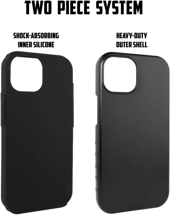 Guard Dog Case Compatible with iPhone 15 Plus - Compatible with MagSafe - Military Grade - Rugged Two Piece Protection - Collegiate Licensed - South Carolina Gamecocks - by Paulson Designs
