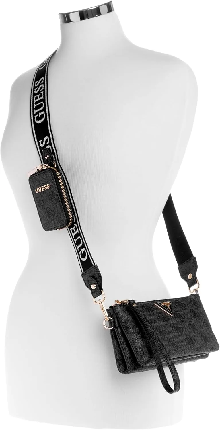 GUESS Latona Mini Triple Compartment Top Zip