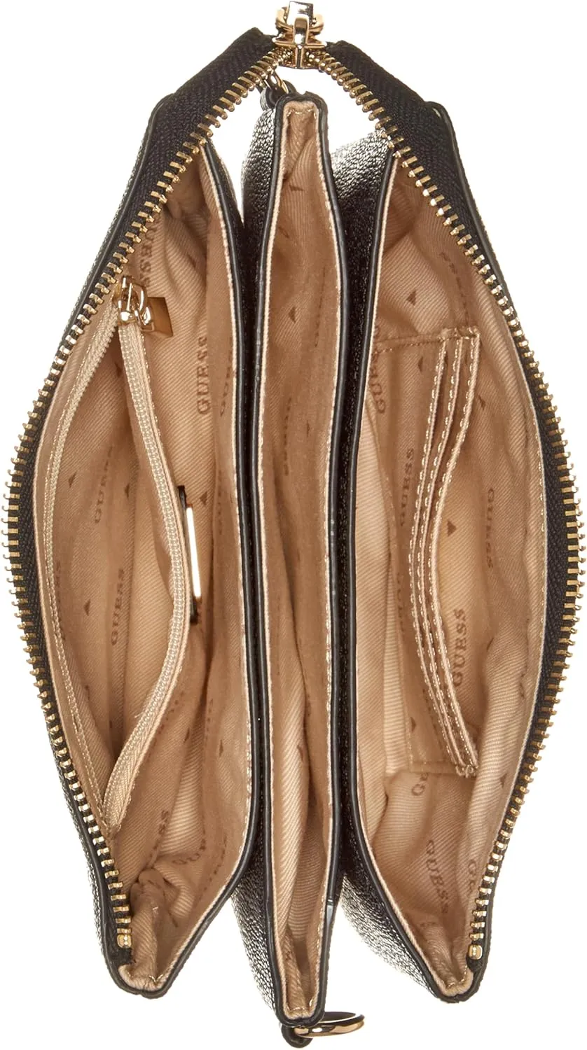 GUESS Latona Mini Triple Compartment Top Zip