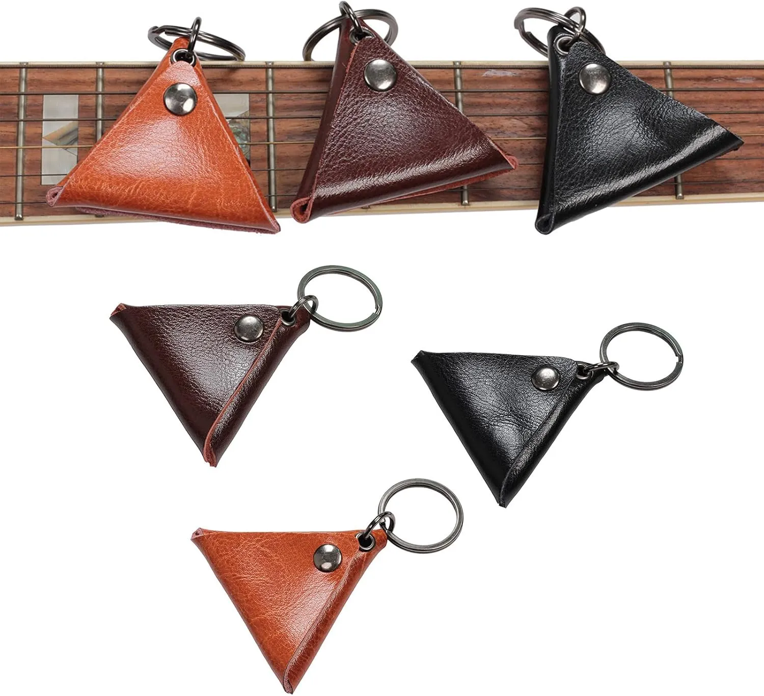 Guitar Pick Collecting Bag Triangular Guitar Pick Pouches Pick Organizers Guitar Pick Pack Multifunctional Storage Bag