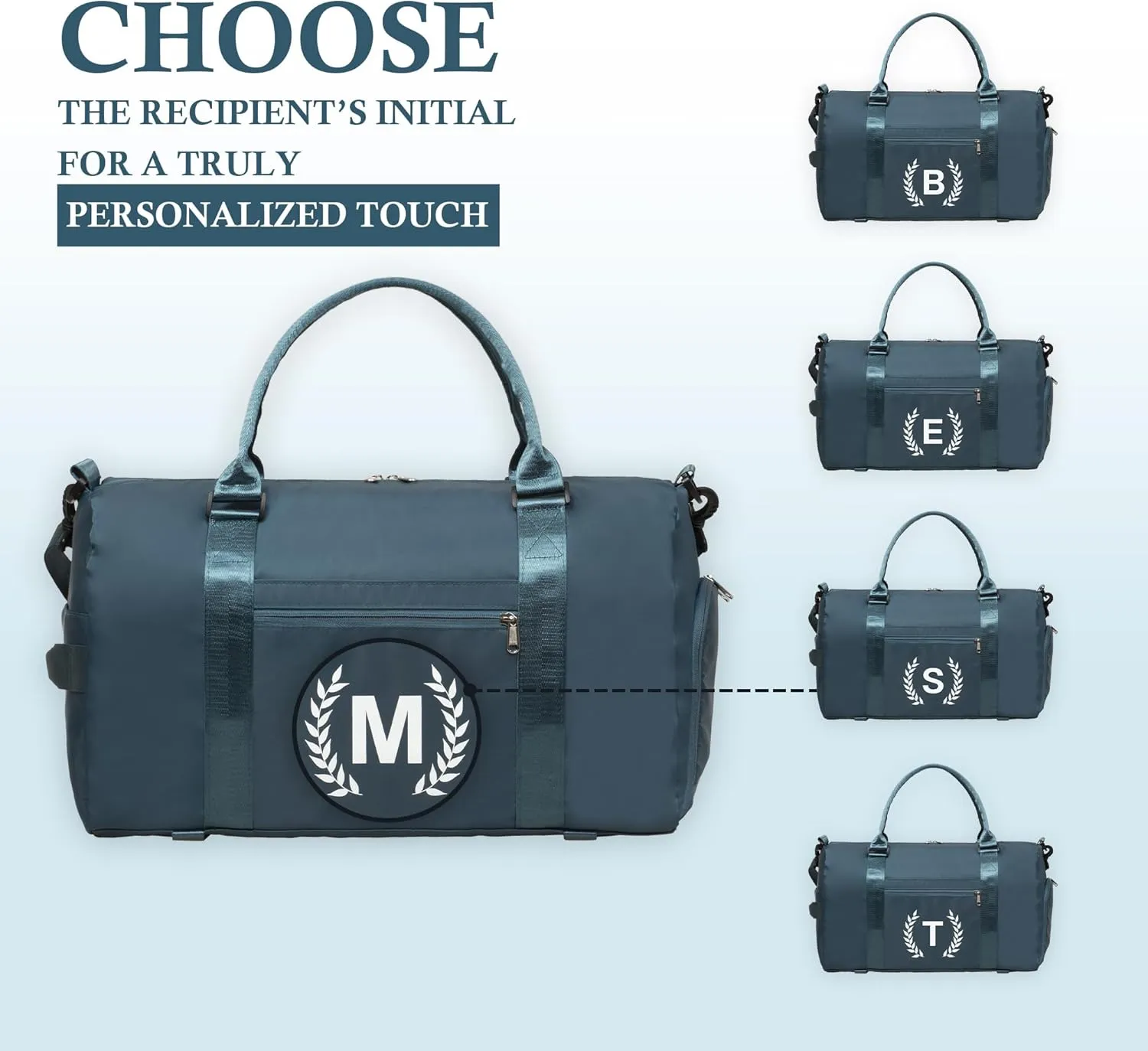 Gym & Sports Duffle Bag, Black, T Size, Polyester, Water Resistant, 5 Compartments, Zipper Closure, Web Handle, Fixed Strap, Perfect for Gym, Sports, Travel & Everyday Use
