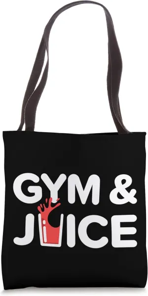 Gym and Juice Funny Workout Healthy Juice Fitness Diet Tote Bag