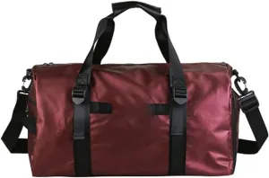 Gym Bags Gym Sport Bags Men Waterproof Oxford Handbag Big Travel Luggage Duffel Bag for Women Sports Bag with Shoe Compartment (Color : Red) (Red)