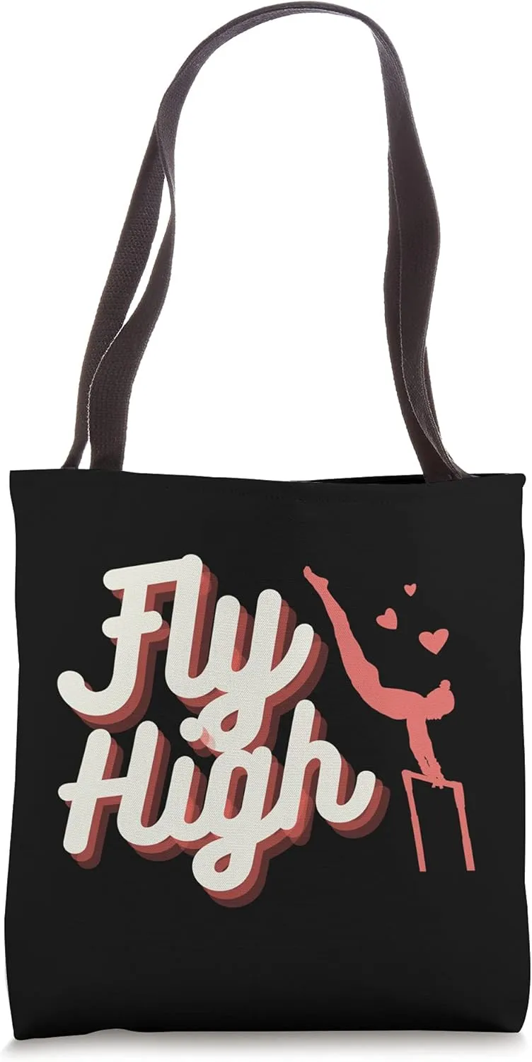 Gymnast Bag Gymnastics Tote Bag Uneven Bars Fly High Sports Tote Bag