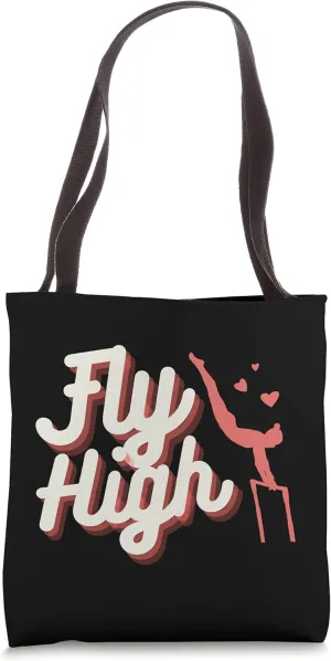 Gymnast Bag Gymnastics Tote Bag Uneven Bars Fly High Sports Tote Bag