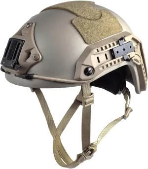 H World Shopping Adjustable Maritime 10 Level of Kevlar Fibre Protective Helmet Tan DE