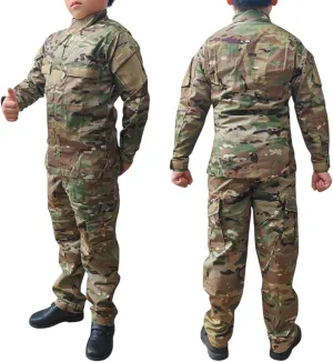 H World Shopping Tactical Airsoft Kids Clothing Children BDU Hunting Military Camouflage Combat Uniform Suit MC Camo