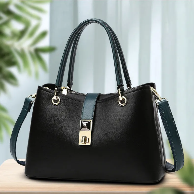 Handbag wholesale fashionable  bags women's large-capacity high-end shoulder bag texture middle-aged mother tote bag
