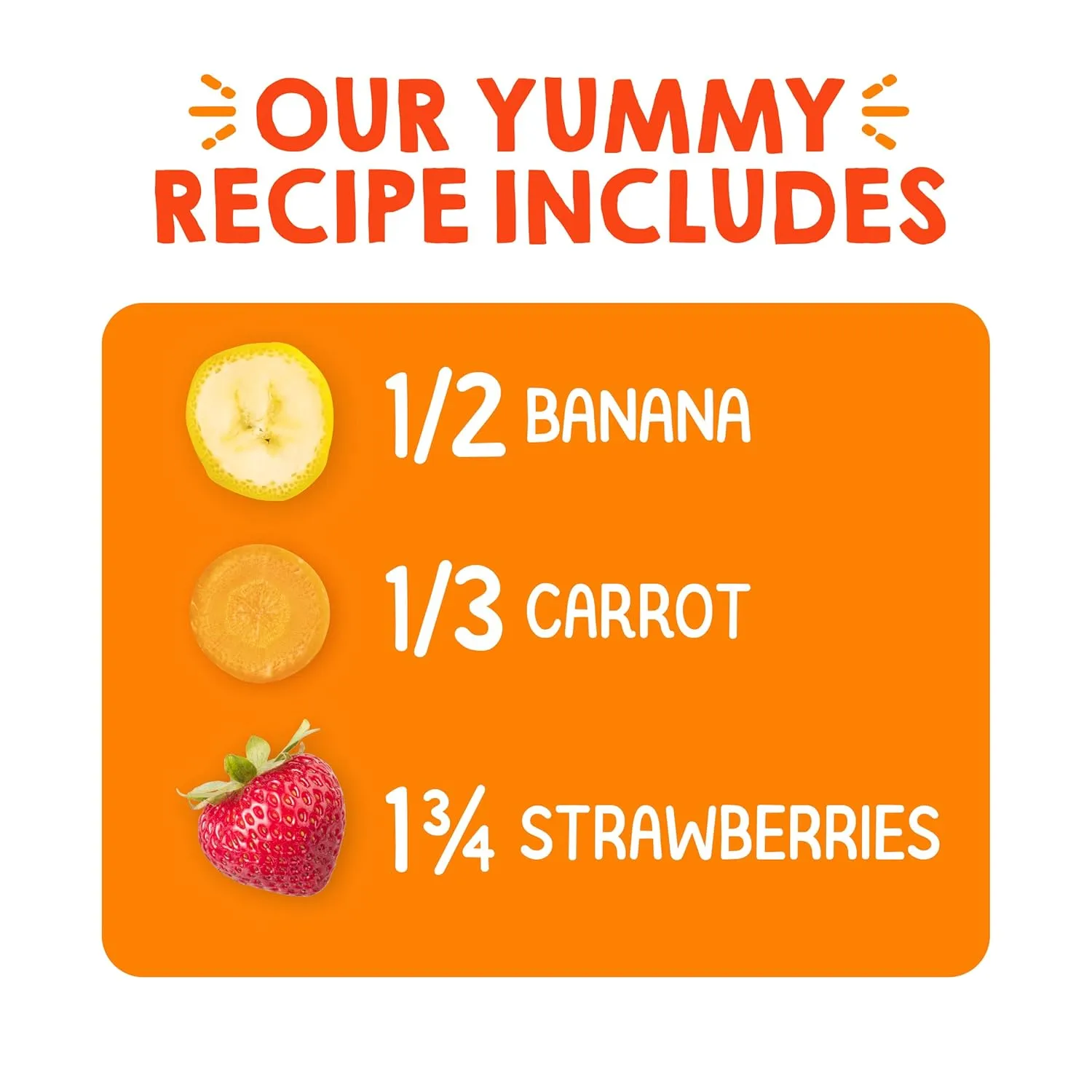 Happy Tot Organics Stage 4 Baby Food Pouches, Gluten Free, Vegan Snack, Super Bellies, Fruit & Veggie Puree, Banana, Carrot & Strawberry 4 Ounce (Pack of 16)