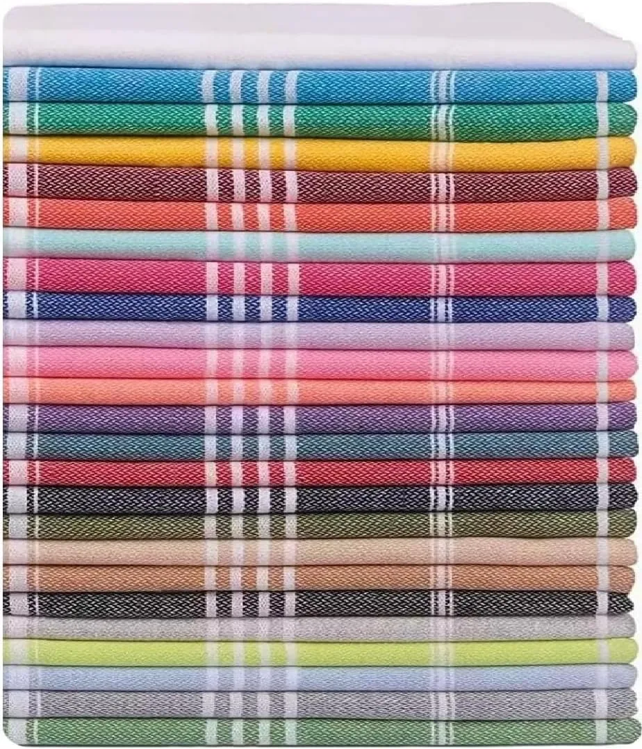 HAVLULAND Turkish Beach Towels Oversized, 100% Cotton Bulk Large Bath Pool Towel Quick Dry Absorbent Sand Free Light Weight Travel Blanket Summer Essentials Clearance (Set of 2)