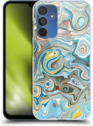 Head Case Designs Officially Licensed Ninola Blue Mineral Agates Abstract 3 Hard Back Case Compatible with Samsung Galaxy A15