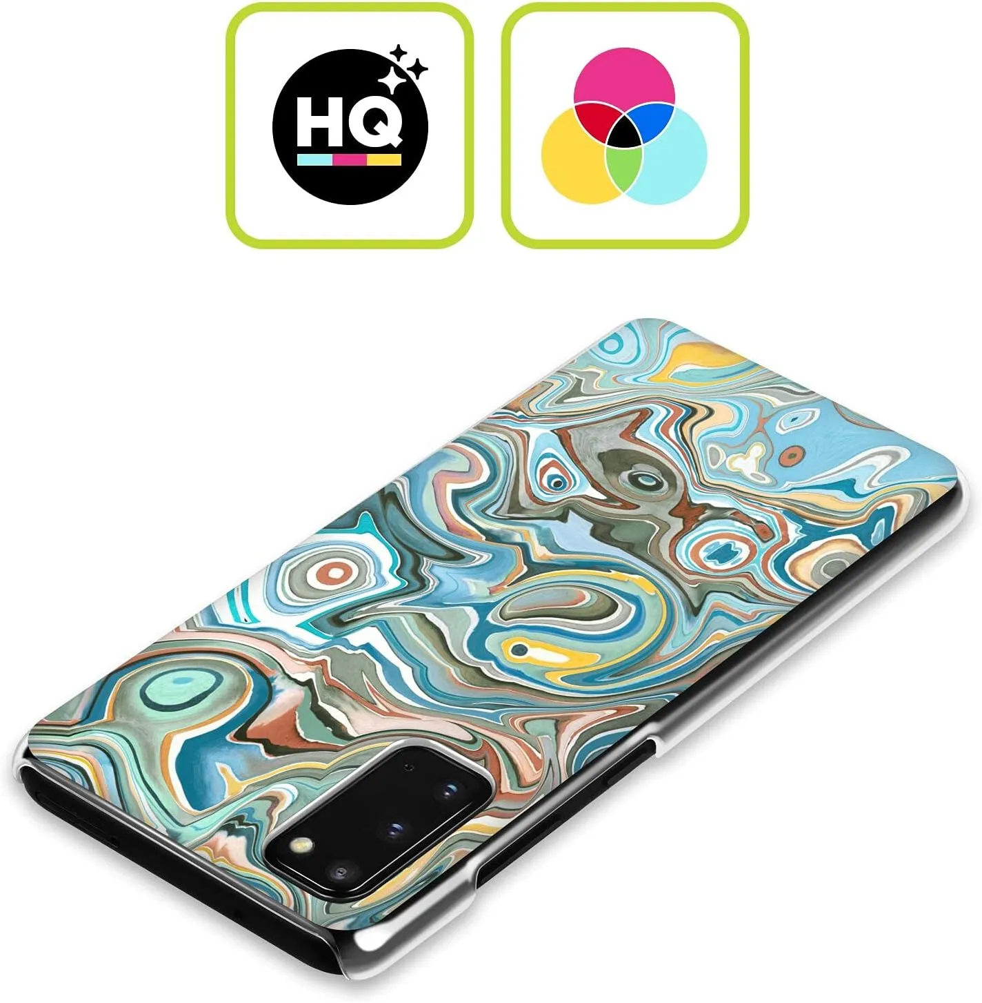 Head Case Designs Officially Licensed Ninola Blue Mineral Agates Abstract 3 Hard Back Case Compatible with Samsung Galaxy A15