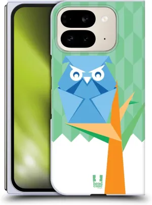 Head Case Designs Owl Origami Hard Back Case Compatible with Google Pixel 9 Pro Fold