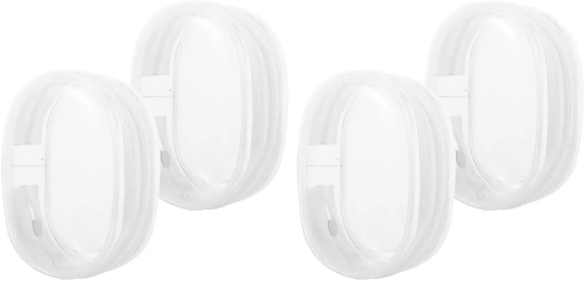 Healvian 2sets 2pcs Mini Doll Display Bags Transparent Doll Storage Pouch Figures Collectibles Lightweight Durable Storage for Jewelry and Accessories 2pcs*2