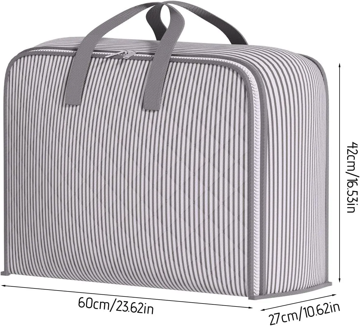Heavy Duty Moving Bags, Extra Large Storage Tote Moving Bags with Strong Carrying Handles & Zippers for Clothes Comforters Bedding Closet Organizers Space Saving (23.62''L x 10.62''W x 16.53''H)