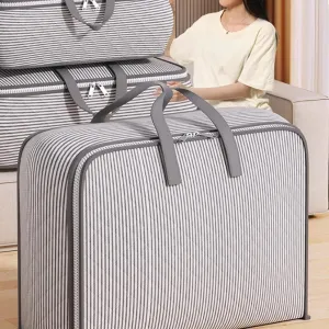 Heavy Duty Moving Bags, Extra Large Storage Tote Moving Bags with Strong Carrying Handles & Zippers for Clothes Comforters Bedding Closet Organizers Space Saving (23.62''L x 10.62''W x 16.53''H)