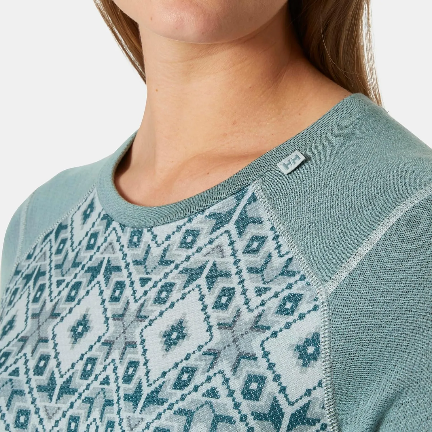 Helly-Hansen Women's LIFA Merino Midweight Graphic Long-Sleeve Crew Base Layer