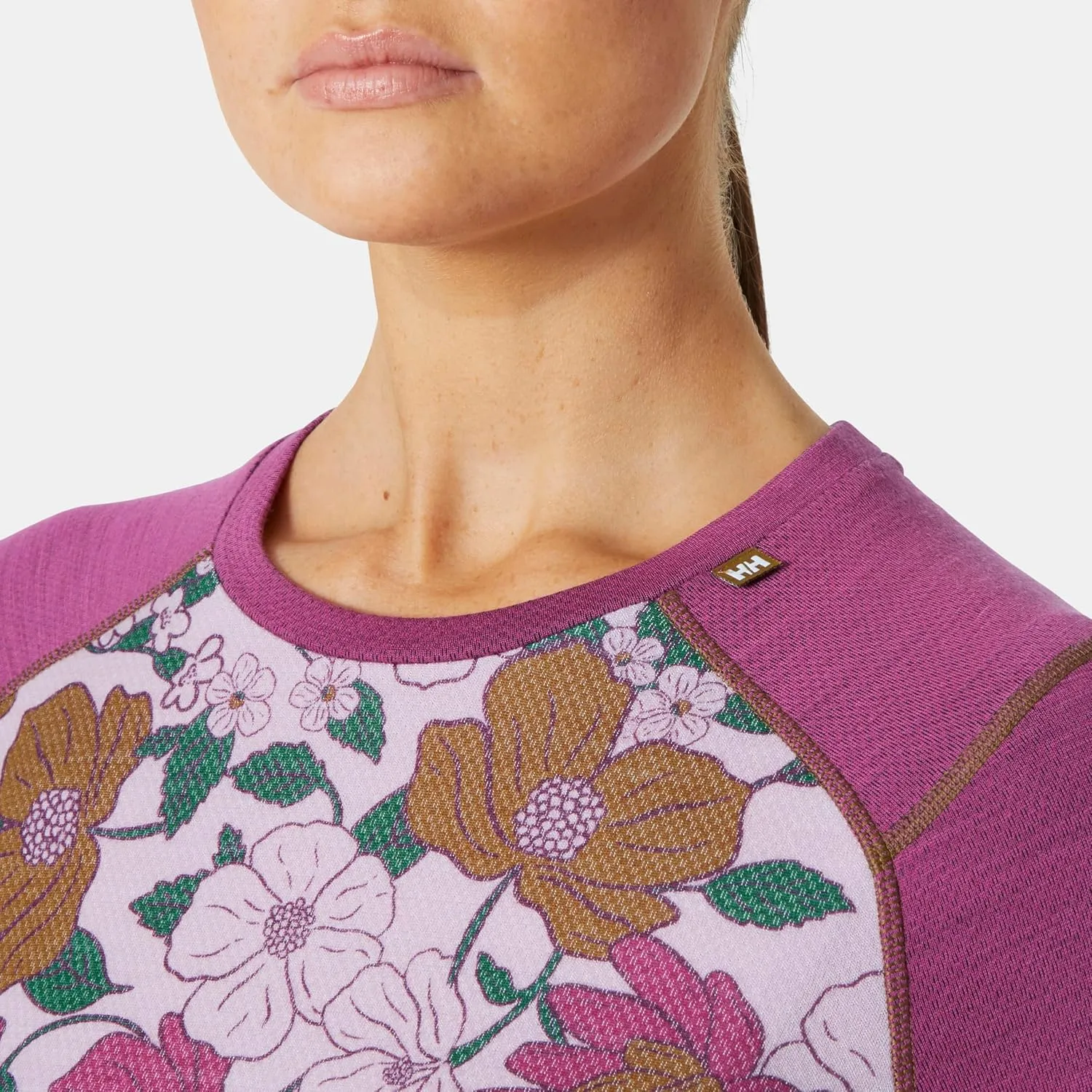 Helly-Hansen Women's LIFA Merino Midweight Graphic Long-Sleeve Crew Base Layer