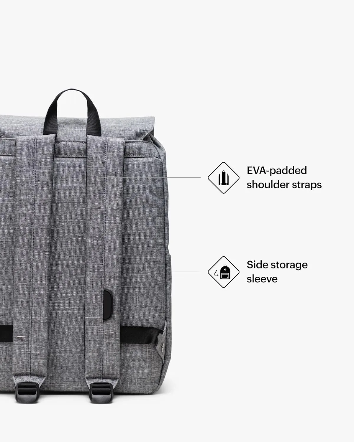 Herschel Supply Co. Retreat Backpack, Raven Crosshatch, Small-17L
