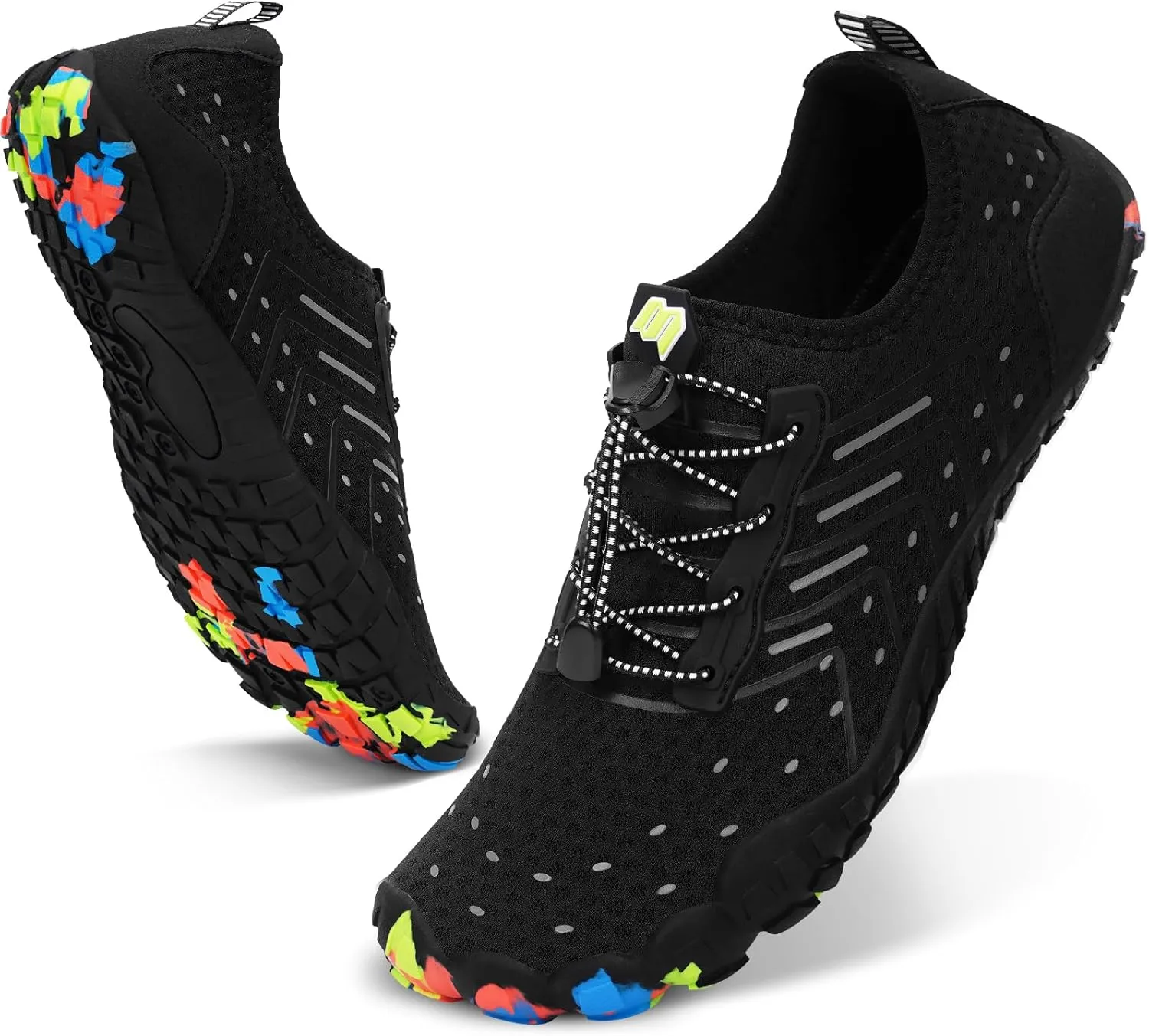 Hike Barefoot Water Swim Shoes for Women Men Footwear, Beach Sports Quick Dry Aqua Wide Toe Box Non-Slip Athletic Shoes for Pool River Hiking Diving Surfing Kayaking Boating Fishing Water Sports Gym