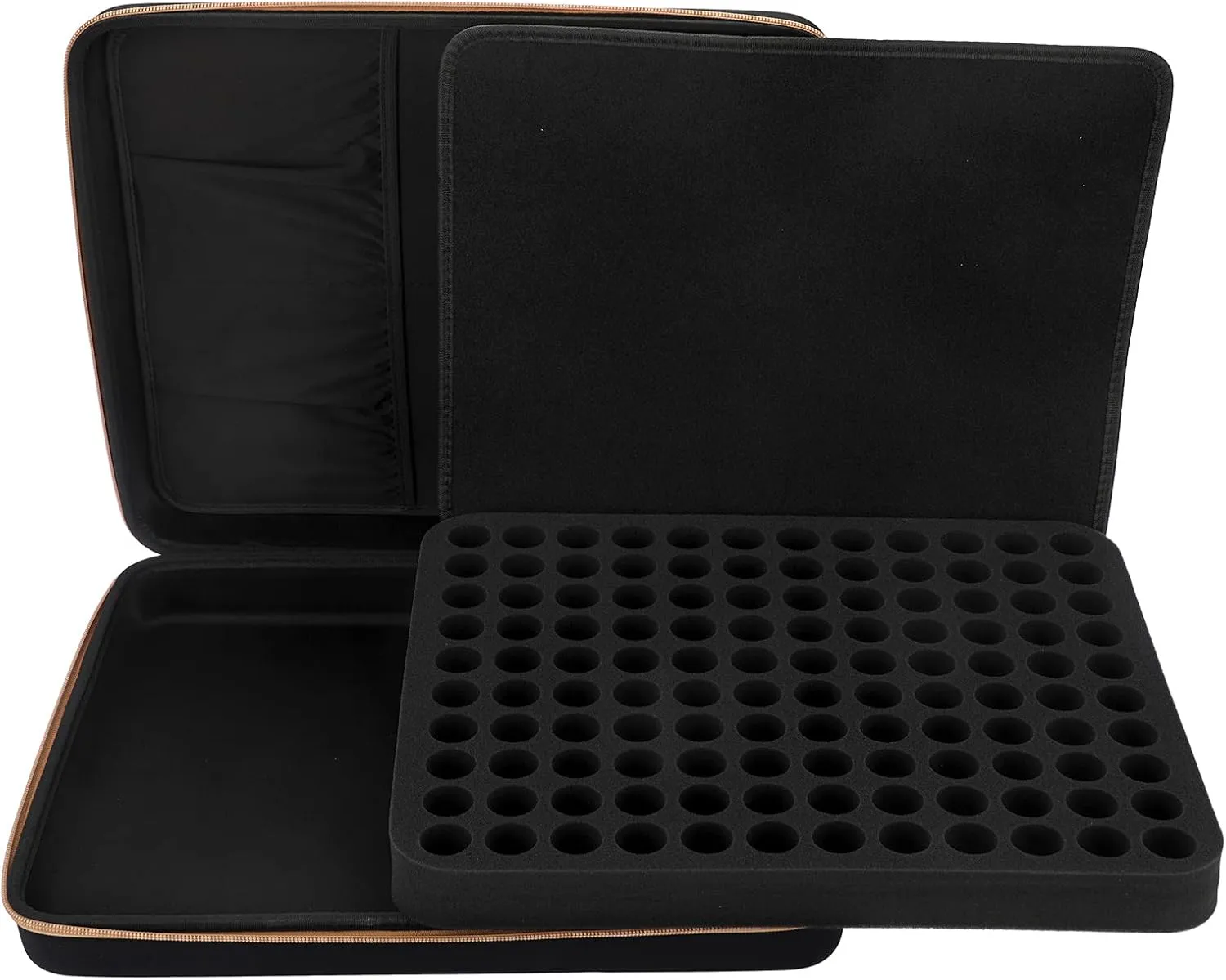 Hipiwe 120 Bottle EVA Essential Oil Storage Carrying Case Hard Shell Exterior Essential Oils Organizer Holder Traveling Bag with Foam Insert, Holds 5ml 10ml 15ml Essential Oils