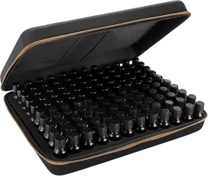 Hipiwe 120 Bottle EVA Essential Oil Storage Carrying Case Hard Shell Exterior Essential Oils Organizer Holder Traveling Bag with Foam Insert, Holds 5ml 10ml 15ml Essential Oils