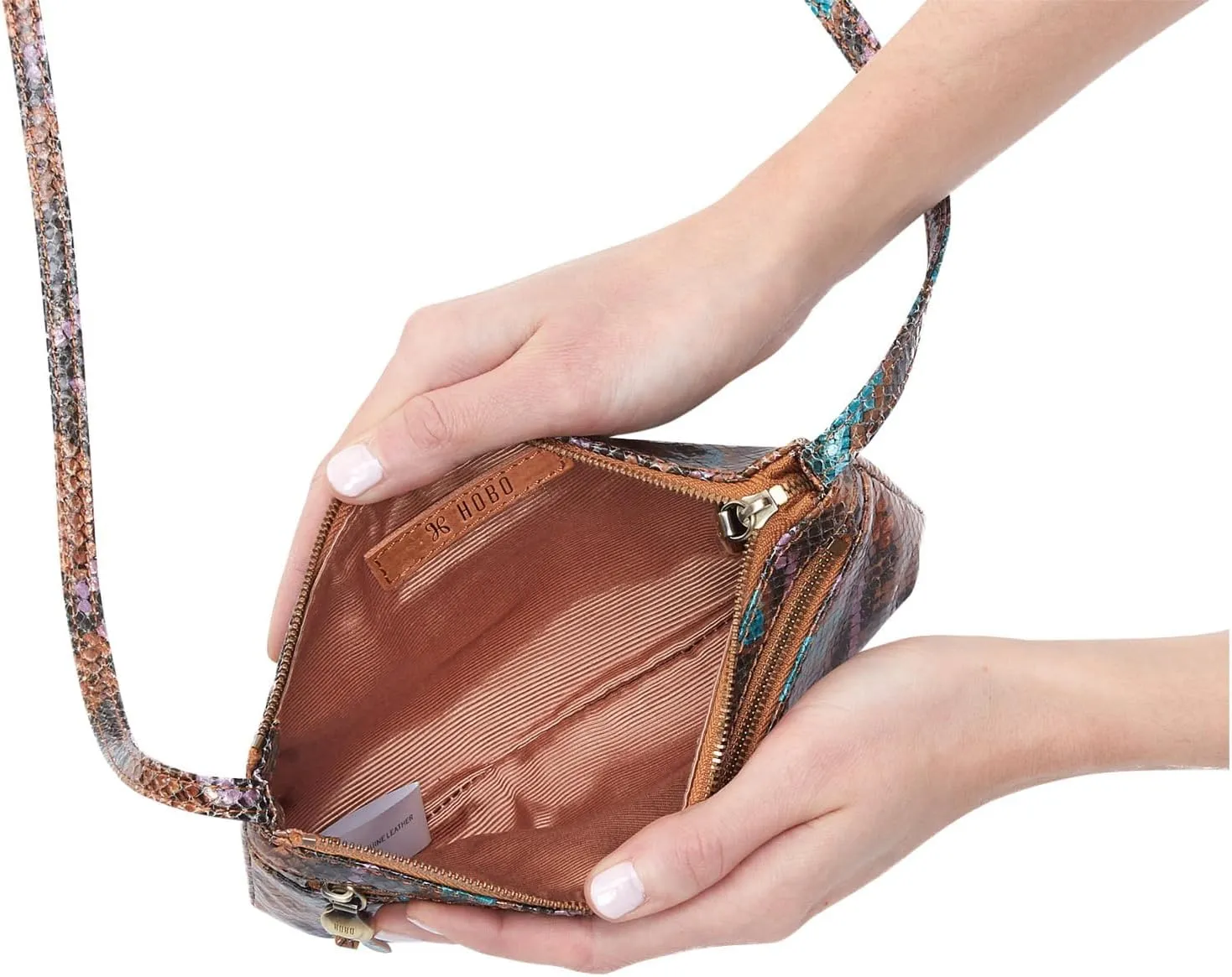 HOBO Cara Mini Leather Crossbody Bag for Women