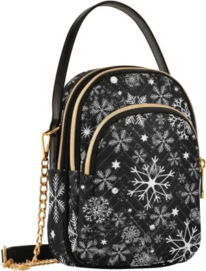 Holiday Festive Cell Phone Purse Crossbody Handbag Durable Shoulder Bag Travel Pouch