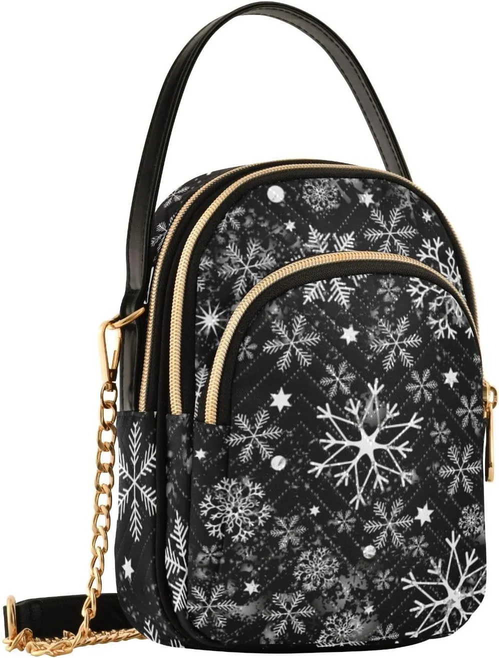 Holiday Festive Cell Phone Purse Crossbody Handbag Durable Shoulder Bag Travel Pouch