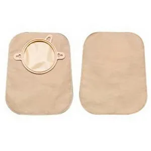 Hollister 18752 New Image 7" Closed Mini-Pouch - Flange 1(3/4)", Green, Beige Opaque, No Filter, Box of 60