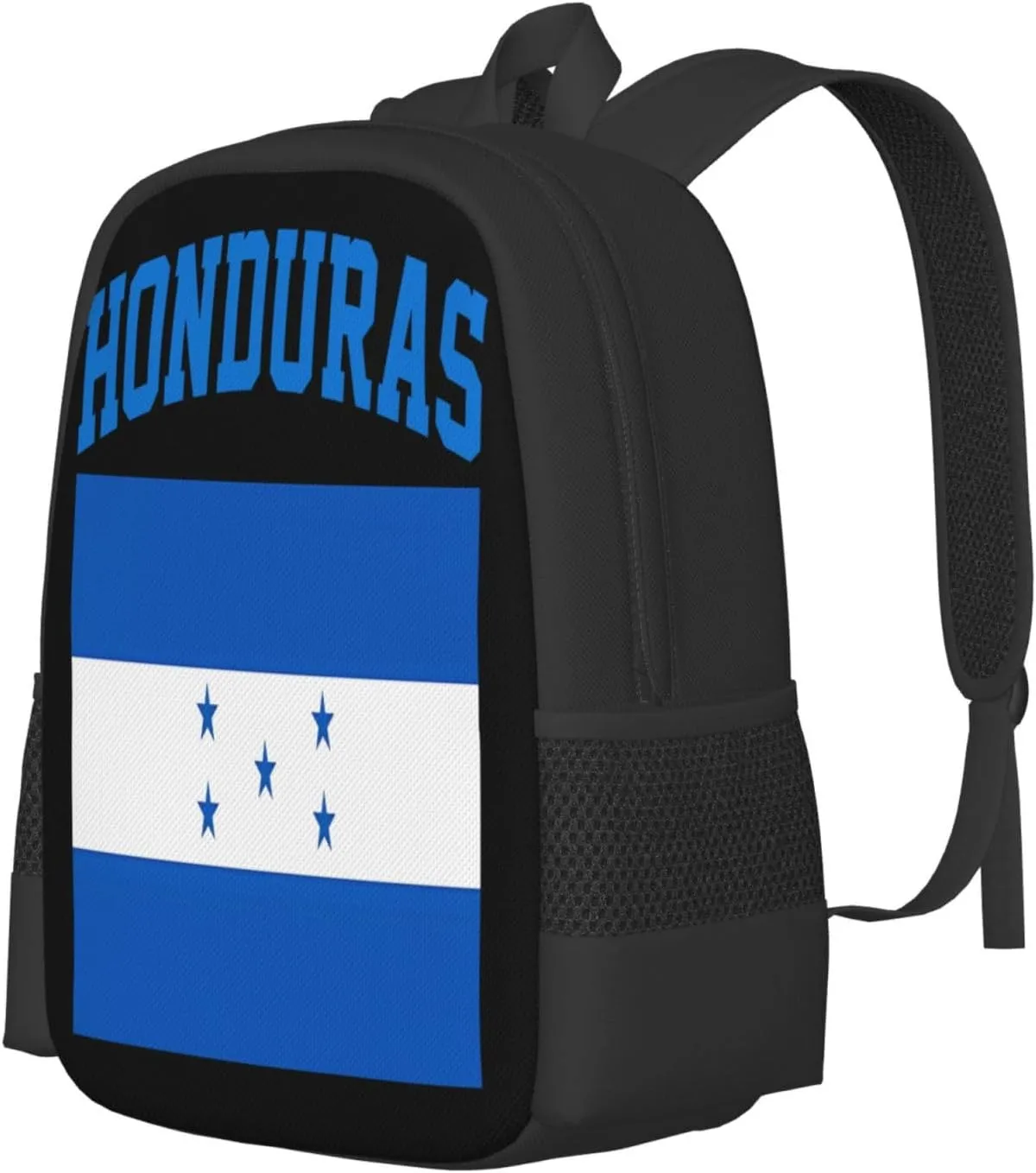 Honduran Flag Casual Backpack Large Capacity Backpacks 15 Inch Laptop Back Pack Travel Rucksack Daypack Commuter Bags with Adjustable Strap for Camping