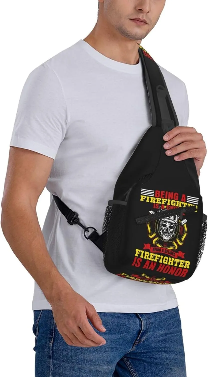 I Am A Veteran My Oath Of Enlistment Sling Bag Adjustable Crossbody Bag Casual Chest Bags Travel Shoulder Backpack