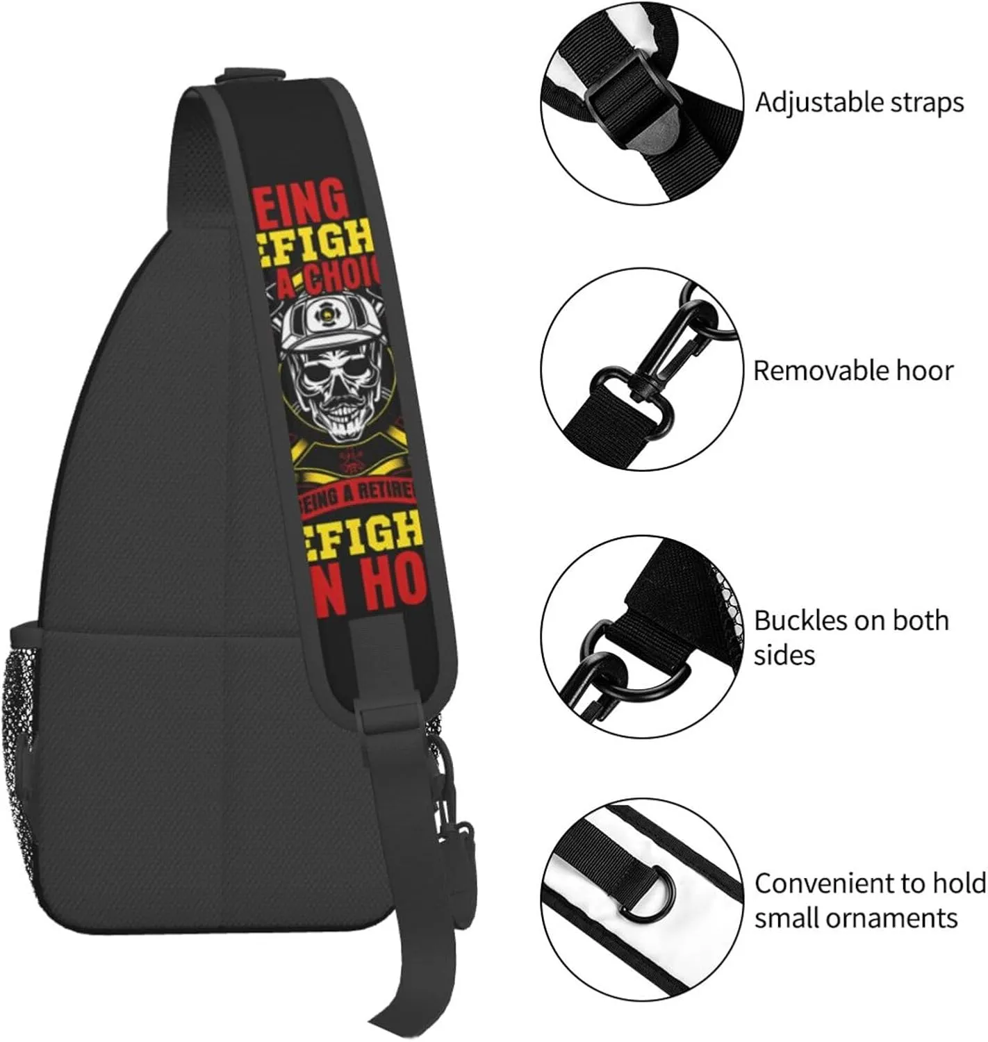 I Am A Veteran My Oath Of Enlistment Sling Bag Adjustable Crossbody Bag Casual Chest Bags Travel Shoulder Backpack