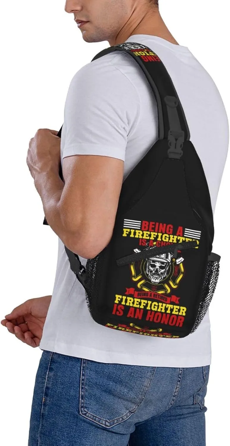 I Am A Veteran My Oath Of Enlistment Sling Bag Adjustable Crossbody Bag Casual Chest Bags Travel Shoulder Backpack