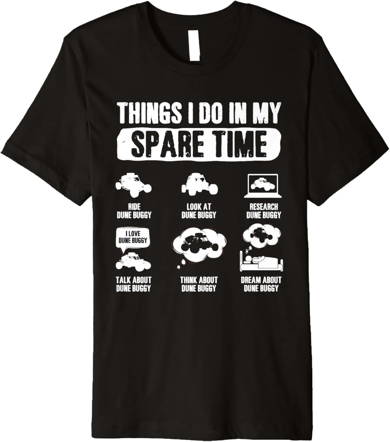 I Do In My Spare Time Beach Sand Race Racing Car Dune Buggy Premium T-Shirt