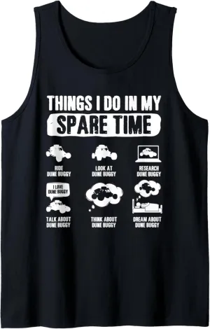 I Do In My Spare Time Beach Sand Race Racing Car Dune Buggy Tank Top