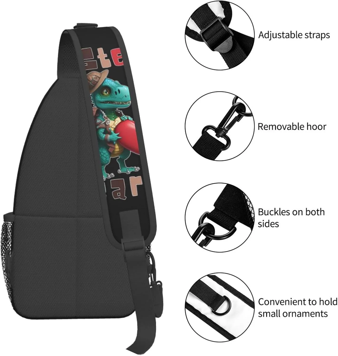 I Steal Hearts Chest Sling Bag Crossbody Shoulder Backpack Bag Gym Cycling Travel Hiking Daypack Cross Bag