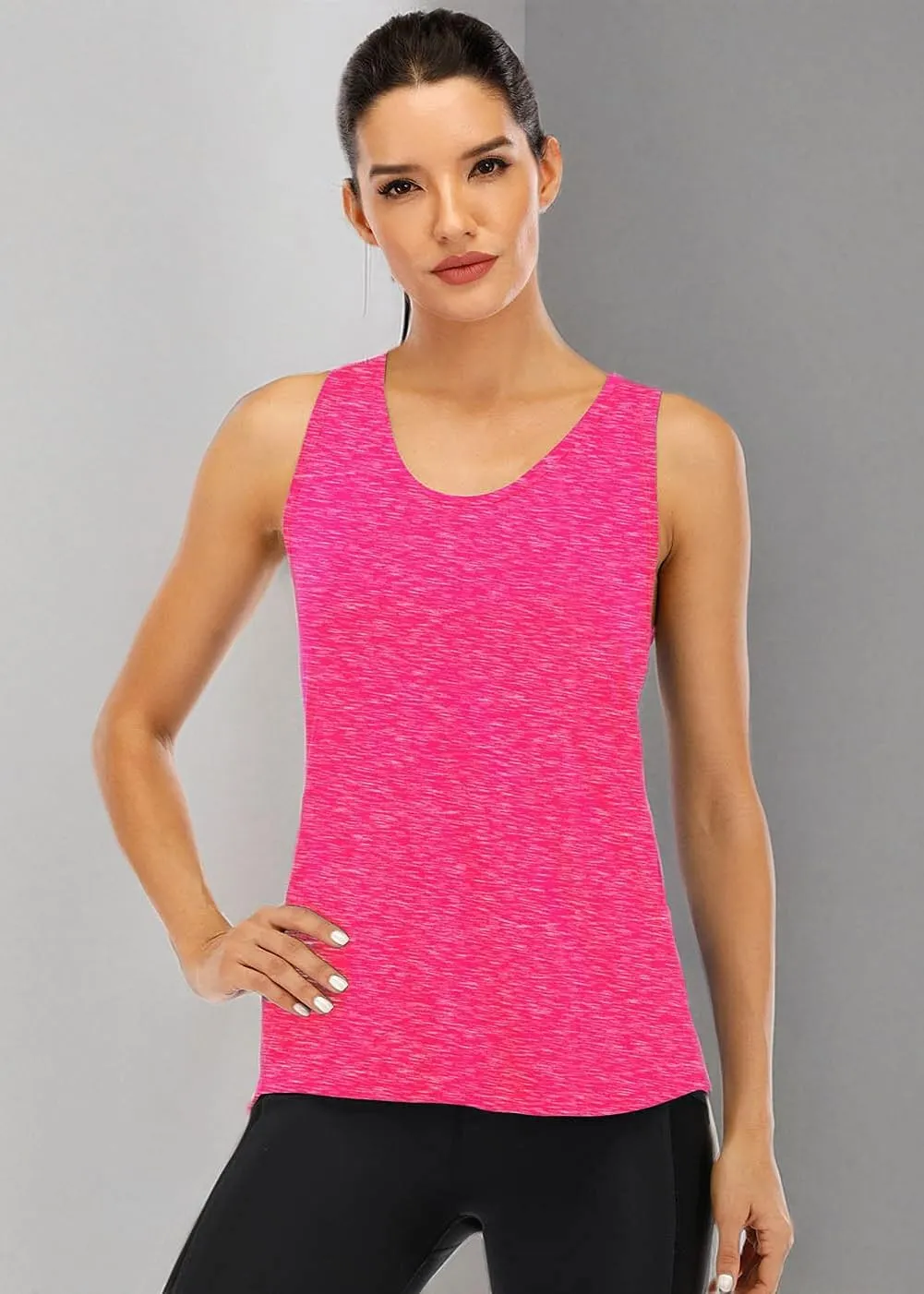 ICTIVE Workout Tank Tops for Women Sleeveless Yoga Shirts for Women Mesh Racerback Muscle Tank Tops