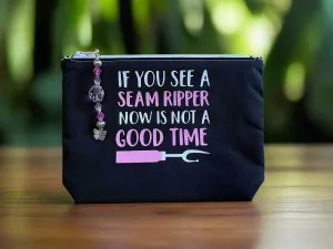 If you see a Seam Ripper Pouch with boxed bottom - 19.5cm x 14cm with Zipper Charm