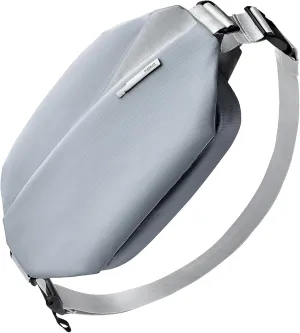 Inateck Sling Bag X, 3L Multi-pocket Crossbody Shoulder Chest Bag with Adjustable Shoulder Strap, Water-resistant Waist Fanny Pack for Men, Women, Travel, Daily Use, Cycling, Hiking, Gray Blue, Small