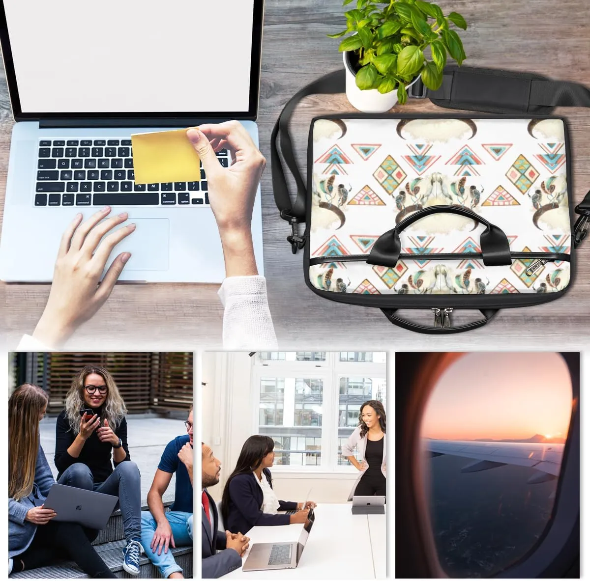 Interesting Sports Texture Laptop Shoulder Bag for Tablet Computer Notebook Sleeve Messenger Carrying Case Briefcase Tote