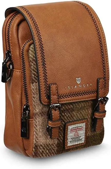 Islander The Baby Jura Crossbody Harris Tweed & Microfibre Leather