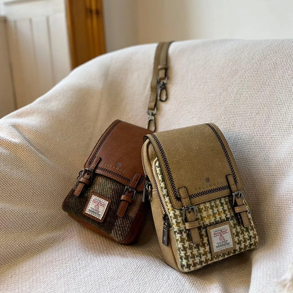 Islander The Baby Jura Crossbody Harris Tweed & Microfibre Leather